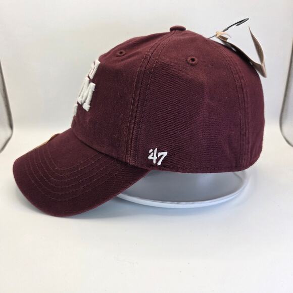 Texas A&M Aggies ’47 Brand Fitted Hat S NWT Maroon Recycled Polyester Cotton - Picture 2 of 12